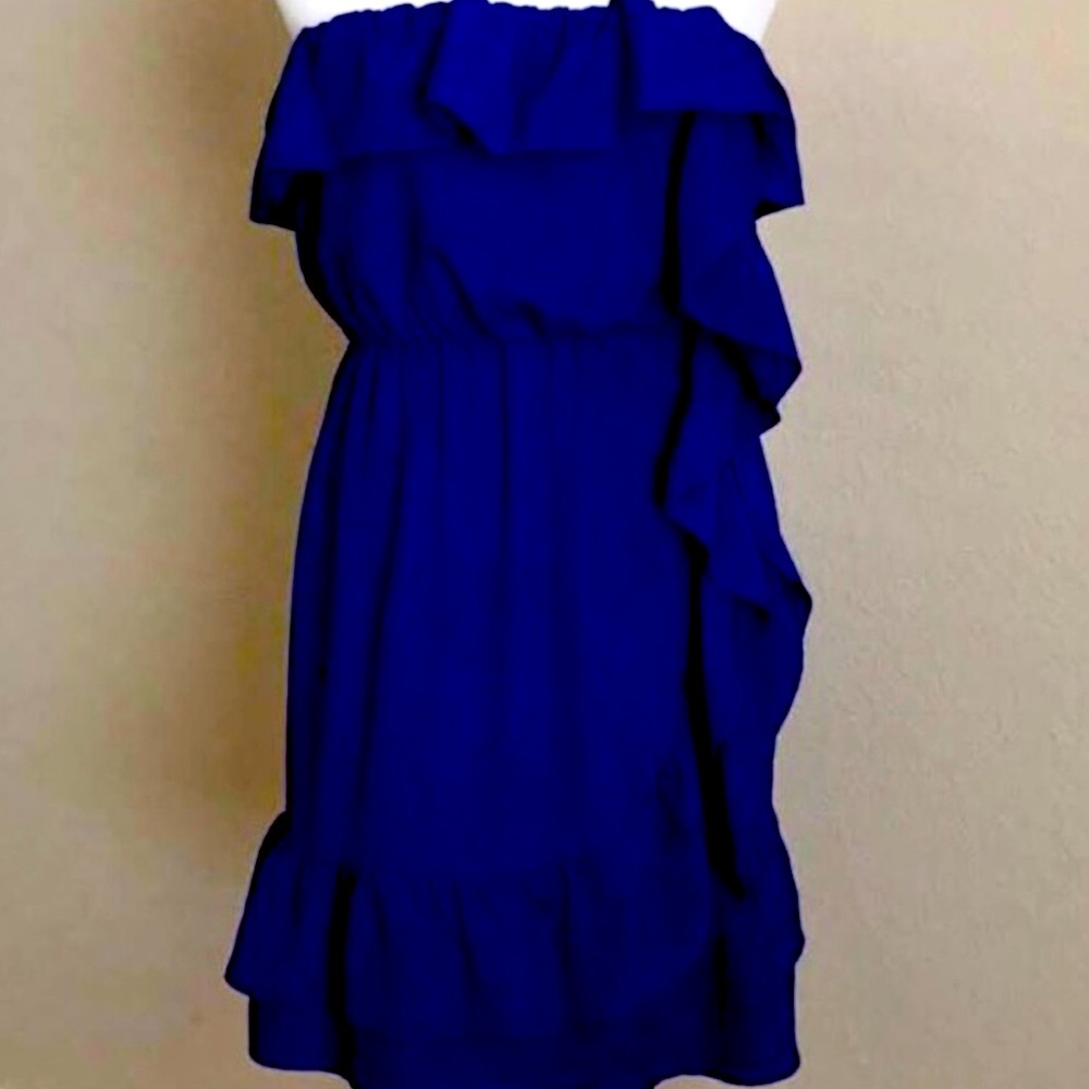 Walter Baker Strapless Ruffle Dress